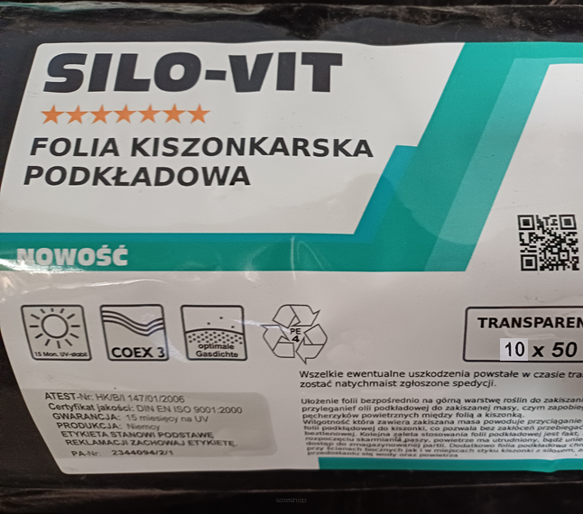 Folia podkładowa kiszonkarska 10 x 50m